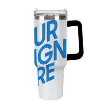 Cargar imagen en el visor de la galería, Vaso de acero inoxidable 304 de gran capacidad de 1137 ml (40 oz) personalizado con patrón foto texto