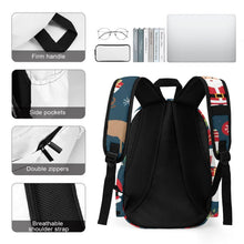 Cargar imagen en el visor de la galería, Mochila Escolar Personalizada de Tela Oxford para Niños