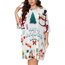 Cargar imagen en el visor de la galería, Camisón Talla Grande de Seda de Hielo Personalizado para Mujer