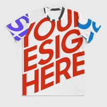 Cargar imagen en el visor de la galería, Camiseta Ice Silk para hombre OMDT01 personalizado con patrón foto texto (impresión de imágenes múltiples)