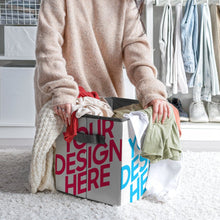 Cargar imagen en el visor de la galería, Caja de almacenamiento plegable para el hogar personalizado con patrón foto texto (impresión de imágenes múltiples)