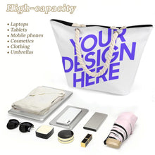 Cargar imagen en el visor de la galería, Bolsa de Cuerda de Cáñamo de Gran Capacidad XB0601066 personalizado con patrón foto texto (impresión de imagen única)