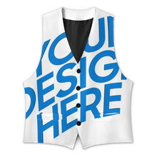 Cargar imagen en el visor de la galería, Chaleco de traje para hombre LTM00296 personalizado con patrón foto texto (impresión de imagen única)
