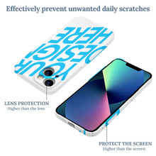 Cargar imagen en el visor de la galería, Funda de plástico para iPhone 13 personalizado con patrón foto texto