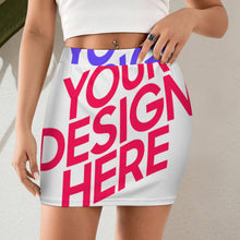 Cargar imagen en el visor de la galería, Minifalda de Mujer LM243 personalizado con patrón foto texto (impresión de imágenes múltiples)