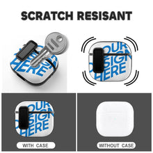 Cargar imagen en el visor de la galería, Estuche para Apple AirPods 4 (Bolsa con Borde Negro) personalizado con patrón foto texto