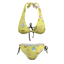 Cargar imagen en el visor de la galería, Bikini Triangular Tirantes Anchos | Bañador Cuello Halter Cómodo