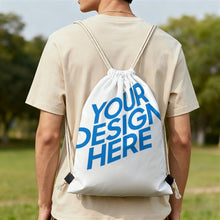 Cargar imagen en el visor de la galería, Mochila de Lona con Cordón XB0604196 personalizado con patrón foto texto