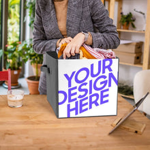 Cargar imagen en el visor de la galería, Caja de almacenaje plegable con diseno personalizado personalizada de tus textos o fotos