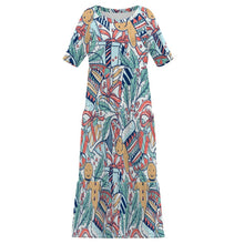 Cargar imagen en el visor de la galería, Vestido Largo Elástico Personalizable | Manga 3/4, Cuello Redondo