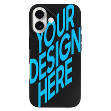 Cargar imagen en el visor de la galería, Funda protectora para iPhone 16 de Apple de piel sintética personalizado con patrón foto texto