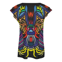 Cargar imagen en el visor de la galería, Camiseta Mujer Cuello V con Volantes | Elegante y Personalizable BUT