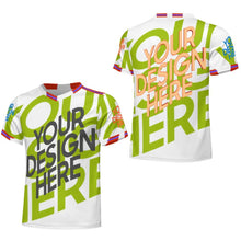 Cargar imagen en el visor de la galería, Conjunto de camiseta de fútbol con cuello en V para hombre LTZ personalizado con patrón foto texto