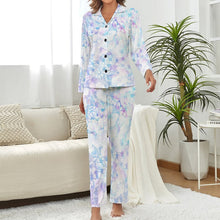 Cargar imagen en el visor de la galería, Pijama Personalizado con Foto para Mujer | Set Clásico V-Neck Cómodo
