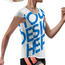 Cargar imagen en el visor de la galería, Camiseta Deportiva de Secado Rápido para Mujer MWL547 personalizado con patrón foto texto