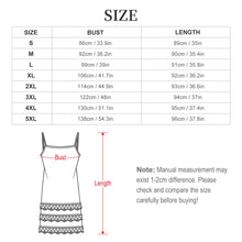 Cargar imagen en el visor de la galería, Vestido lencero con ribete de encaje para mujer SDS2520 personalizado con patrón foto texto (impresión de imagen única)