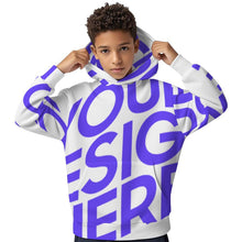 Cargar imagen en el visor de la galería, Sudadera con capucha para niños SDS127 personalizado con patrón foto texto (impresión de imagen única)