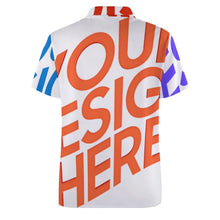 Cargar imagen en el visor de la galería, Polo de verano B612 de seda hielo para hombre personalizado con patrón foto texto (impresión de imágenes múltiples)