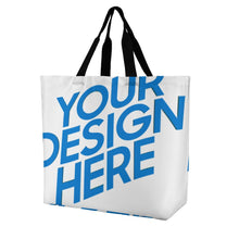 Cargar imagen en el visor de la galería, Bolso Tote Grande XB0601059 con Asa para Mujer personalizado con patrón foto texto (impresión de imagen única)