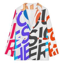 Cargar imagen en el visor de la galería, Chaqueta de traje formal para hombre Z34W personalizado con patrón foto texto (impresión de imágenes múltiples)