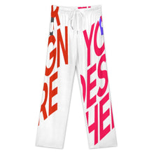 Cargar imagen en el visor de la galería, Pantalones de pijama sueltos para mujer tallas hasta 5XL personalizado con patrón foto texto (impresión de imágenes múltiples)