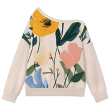 Cargar imagen en el visor de la galería, Sudadera Mujer Hombro Caído Oversize Personalizable