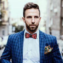 Cargar imagen en el visor de la galería, Pajarita Personalizada para Hombre | Corbatín Ajustable Pre-atado Boda
