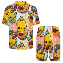 Cargar imagen en el visor de la galería, Conjunto Pijama Hombre Corto de Seda de Hielo | Personalizable