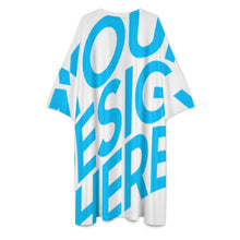 Cargar imagen en el visor de la galería, Vestido de manga corta irregular para mujer TQ personalizado con patrón foto texto (impresión de imagen única)