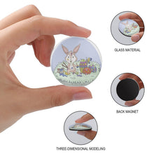 Cargar imagen en el visor de la galería, Imanes de Cristal Personalizados | Efecto Lupa 3D y Base Suave (4cm)