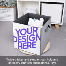Cargar imagen en el visor de la galería, Caja de almacenaje plegable con diseno personalizado personalizada de tus textos o fotos