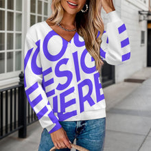 Cargar imagen en el visor de la galería, Cárdigan de mujer LM228 personalizado con patrón foto texto (impresión de imagen única)