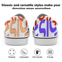 Cargar imagen en el visor de la galería, Zapatillas bajas unisex de lona personalizado con patrón foto texto