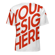 Cargar imagen en el visor de la galería, Camiseta NT de corte clásico manga corta y cuello redondo para mujeres y hombres personalizado con patrón foto texto (impresión de imagen única)