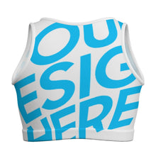 Cargar imagen en el visor de la galería, Camiseta sin mangas corta para mujer TXLD244 personalizado con patrón foto texto (impresión de imagen única)