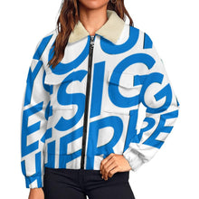 Cargar imagen en el visor de la galería, Chaqueta de mujer con doble cremallera MWL523 personalizado con patrón foto texto (impresión de imagen única)