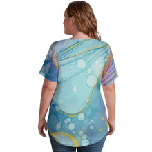 Cargar imagen en el visor de la galería, Camiseta Mujer Escote V Seda de Leche | Manga Corta Personalizable