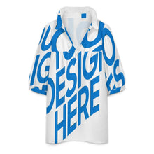 Cargar imagen en el visor de la galería, Camiseta de manga corta para mujer NT118 personalizado con patrón foto texto