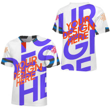 Cargar imagen en el visor de la galería, Maillot de hombre de manga corta S48T personalizado con patrón foto texto