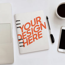 Cargar imagen en el visor de la galería, Cuaderno de hojas de cuero PU carpeta de 6 anillas recargable con diferentes imágenes en ambos lados personalizado con patrón foto texto