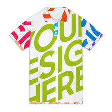 Cargar imagen en el visor de la galería, Polos de corte regular para hombre personalizado con patrón foto texto (impresión de imágenes múltiples)