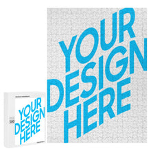 Cargar imagen en el visor de la galería, Rompecabezas fotográfico de madera (versión vertical) personalizado con patrón foto texto