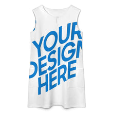 Cargar imagen en el visor de la galería, Vestido de Mujer con Bolsillos LM456 personalizado con patrón foto texto (impresión de imagen única)