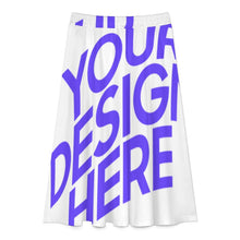 Cargar imagen en el visor de la galería, Falda midi plisada para mujer B17Q personalizado con patrón foto texto