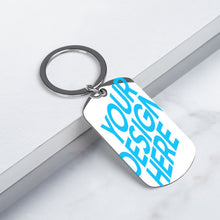 Cargar imagen en el visor de la galería, Llaveros y placas de identificación de metal con diferentes imágenes en ambos lados personalizado con patrón foto texto