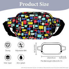 Cargar imagen en el visor de la galería, Riñonera Cuadrada Personalizable con Diseño | Bolso de Cintura