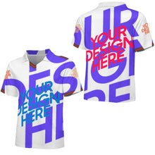 Cargar imagen en el visor de la galería, Camiseta de fútbol J58T para hombre con cuello en V personalizado con patrón foto texto