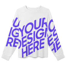 Cargar imagen en el visor de la galería, Camiseta de manga larga de secado rápido para mujer MWL697 personalizado con patrón foto texto