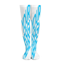 Cargar imagen en el visor de la galería, Calcetines de moda unisex con 2 largos disponibles (46 cm, 60 cm) personalizado con patrón foto texto