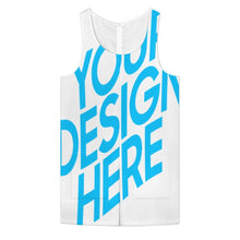 Cargar imagen en el visor de la galería, Mono corto de mujer con cuello redondo XLR personalizado con patrón foto texto (impresión de imagen única)